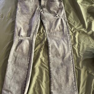 True Religion Gray Distressed Men's Jeans